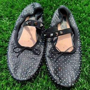 Valentino rock stud flats